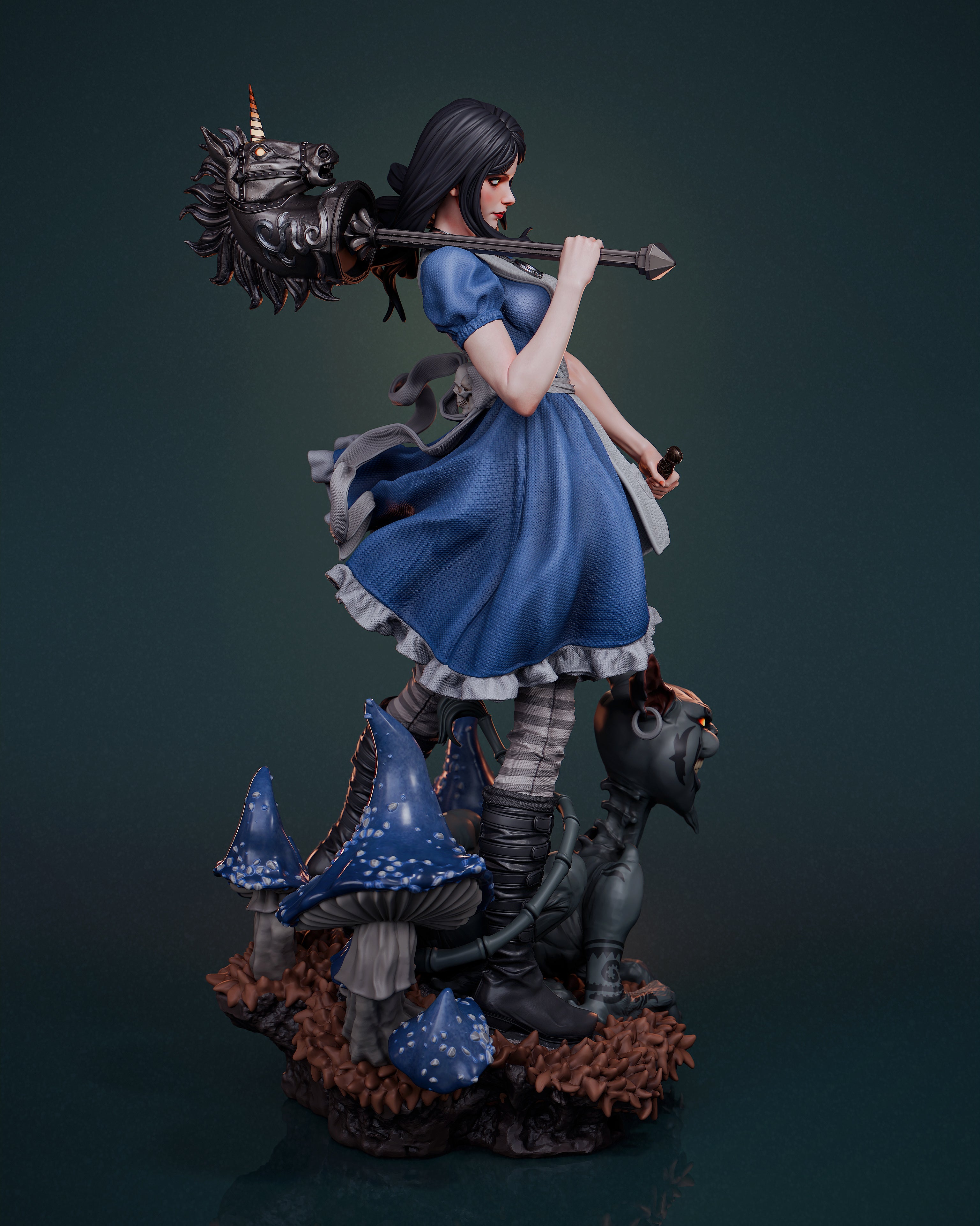 ABE3D Alice Liddell Fan Art 3D Resin Multi Scale NSFW Figure