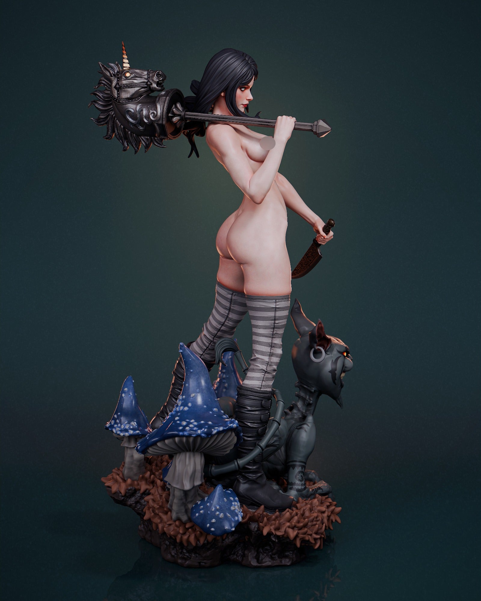 ABE3D Alice Liddell Fan Art 3D Resin Multi Scale NSFW Figure