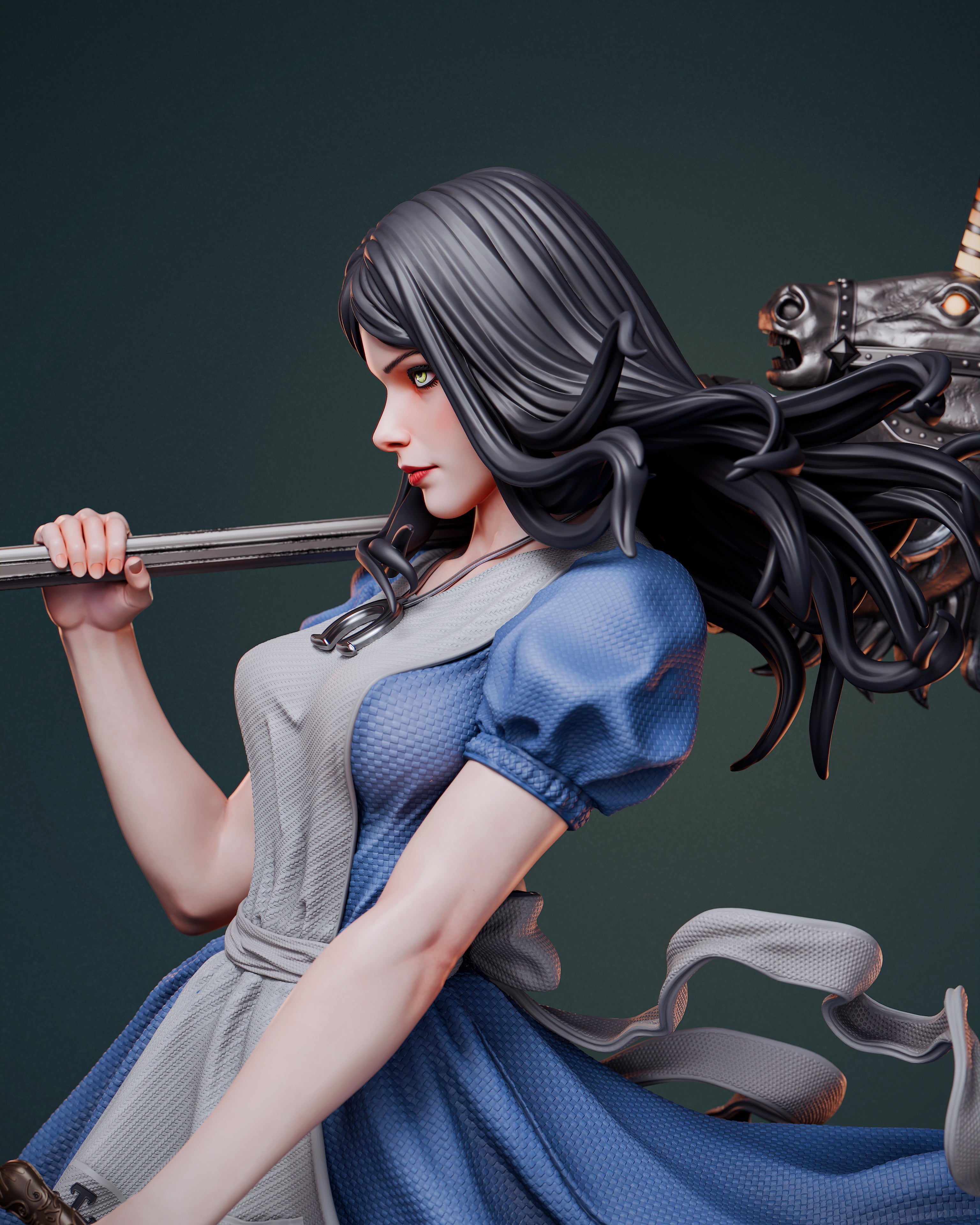 ABE3D Alice Liddell Fan Art 3D Resin Multi Scale NSFW Figure