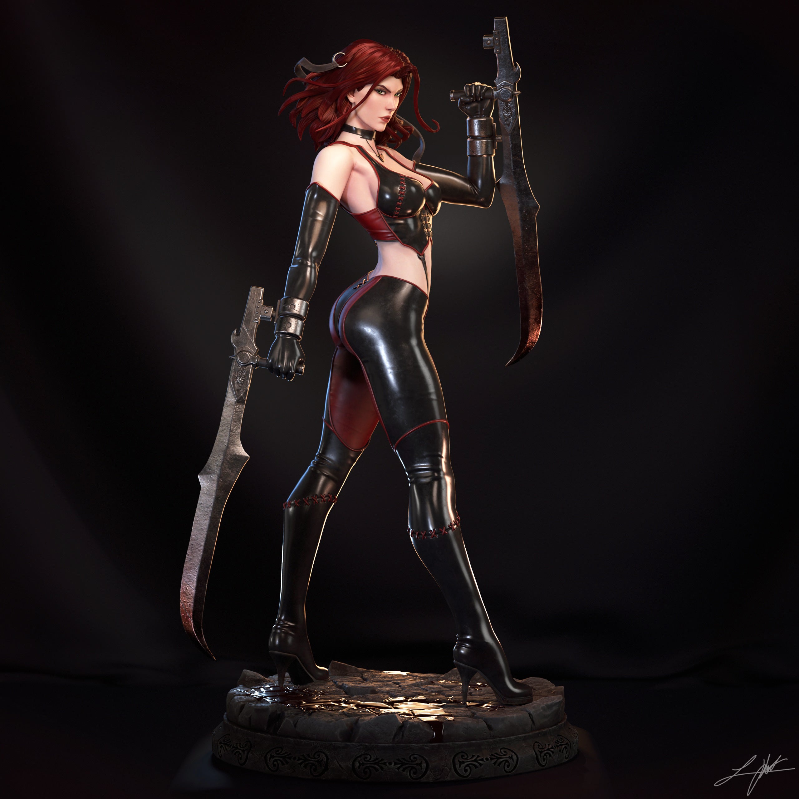 ABE3D Bloodrayne Fan Art 3D Resin Multi Scale NSFW Figure