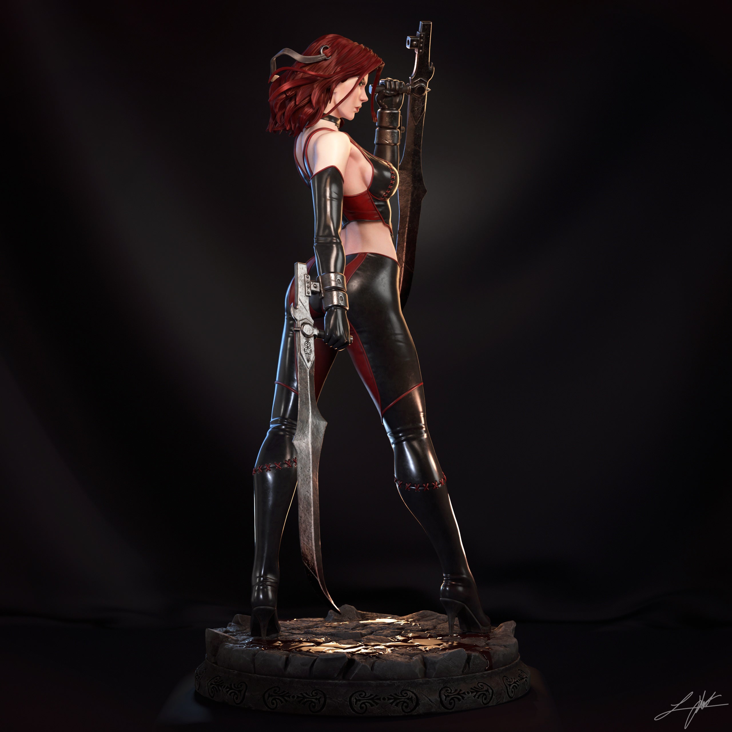 ABE3D Bloodrayne Fan Art 3D Resin Multi Scale NSFW Figure