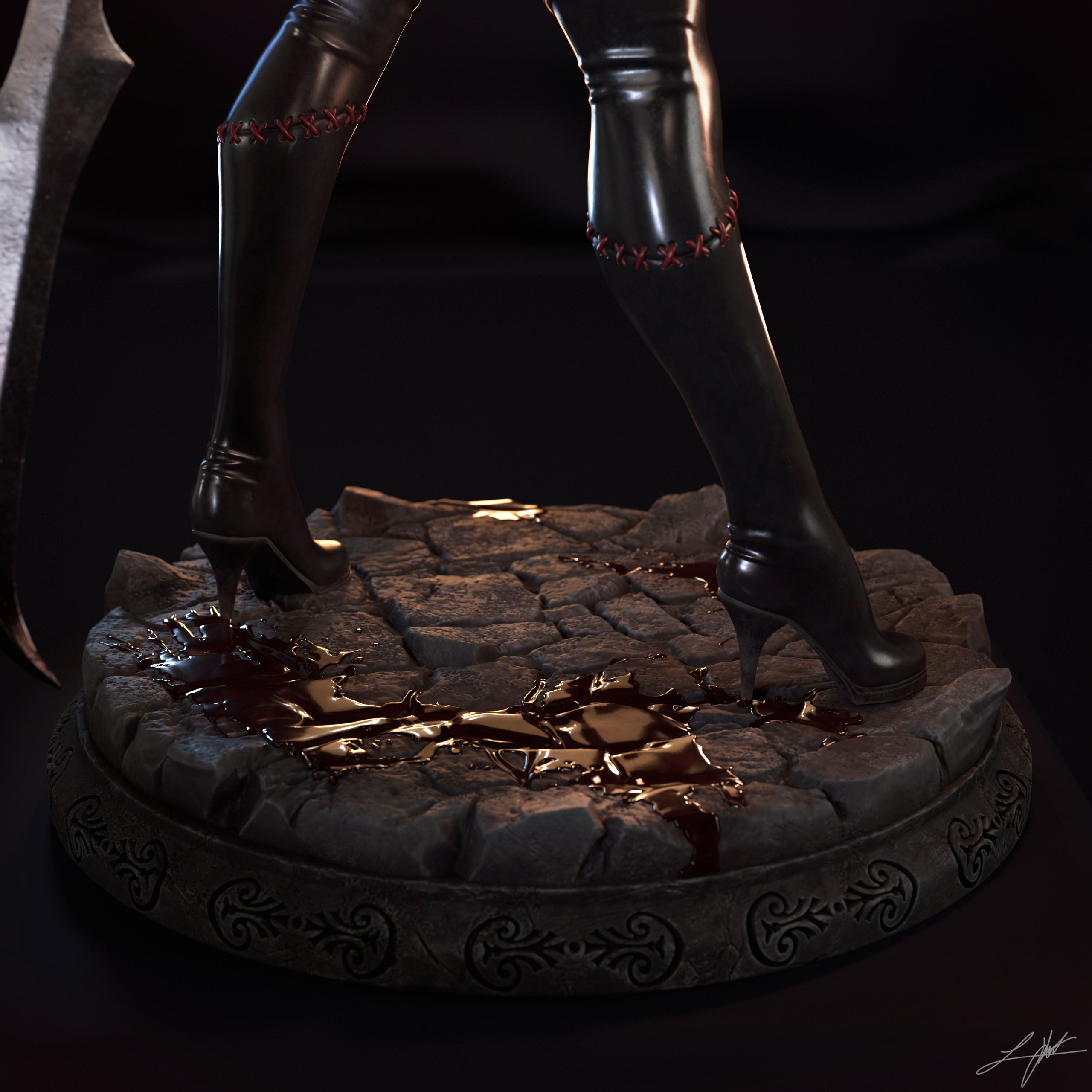 ABE3D Bloodrayne Fan Art 3D Resin Multi Scale NSFW Figure