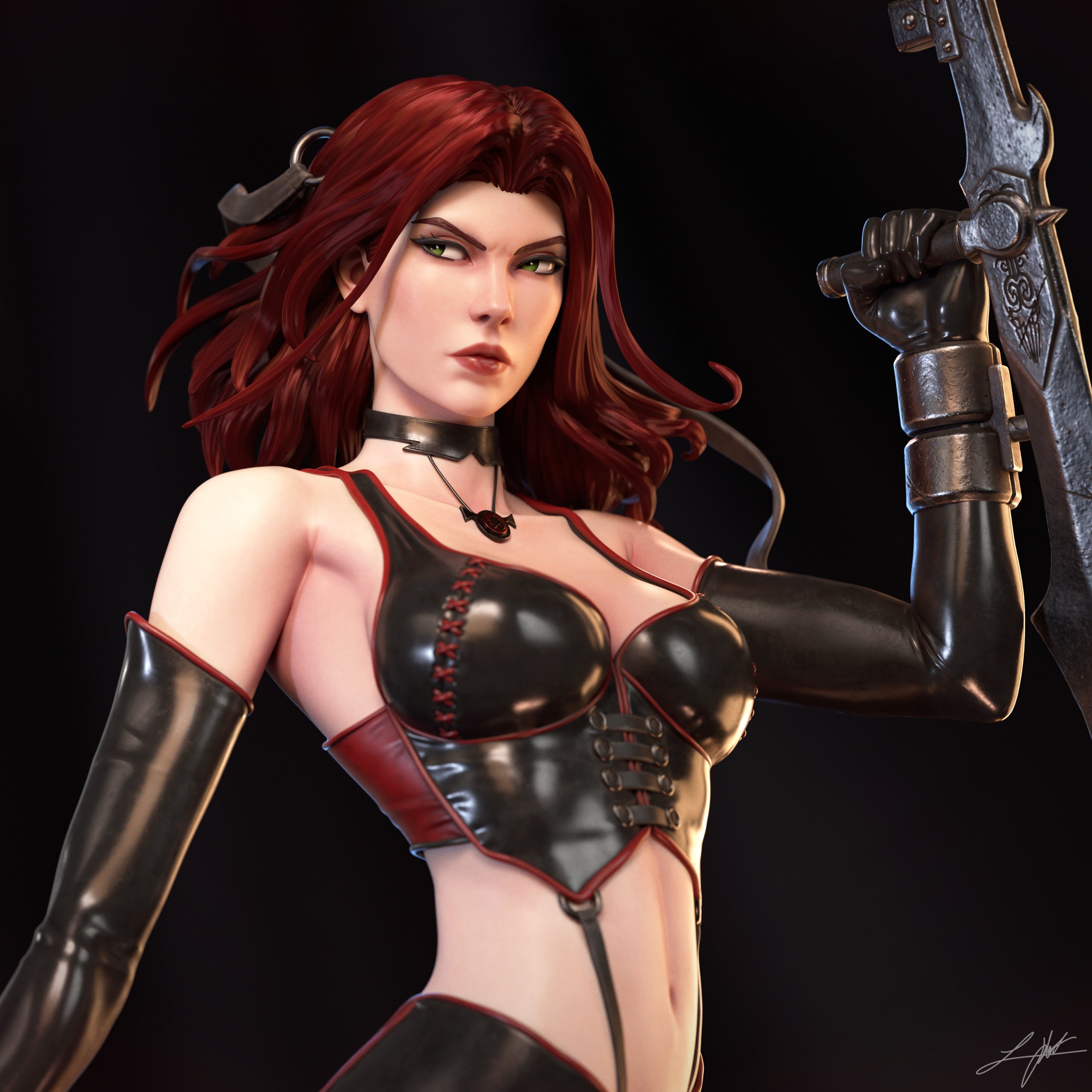 ABE3D Bloodrayne Fan Art 3D Resin Multi Scale NSFW Figure