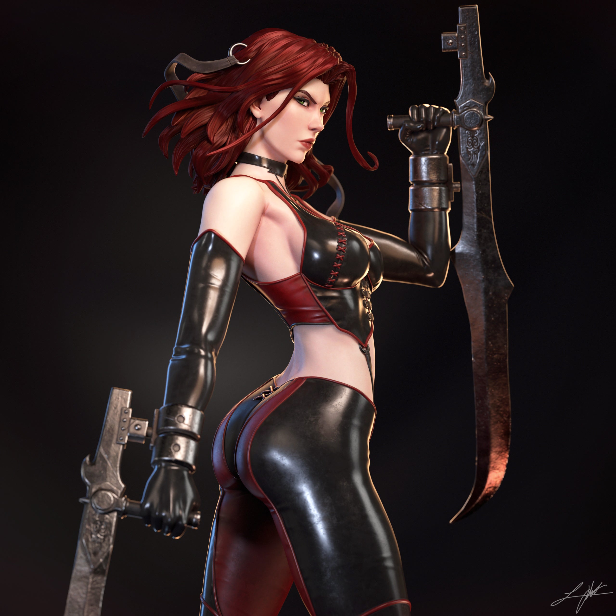 ABE3D Bloodrayne Fan Art 3D Resin Multi Scale NSFW Figure