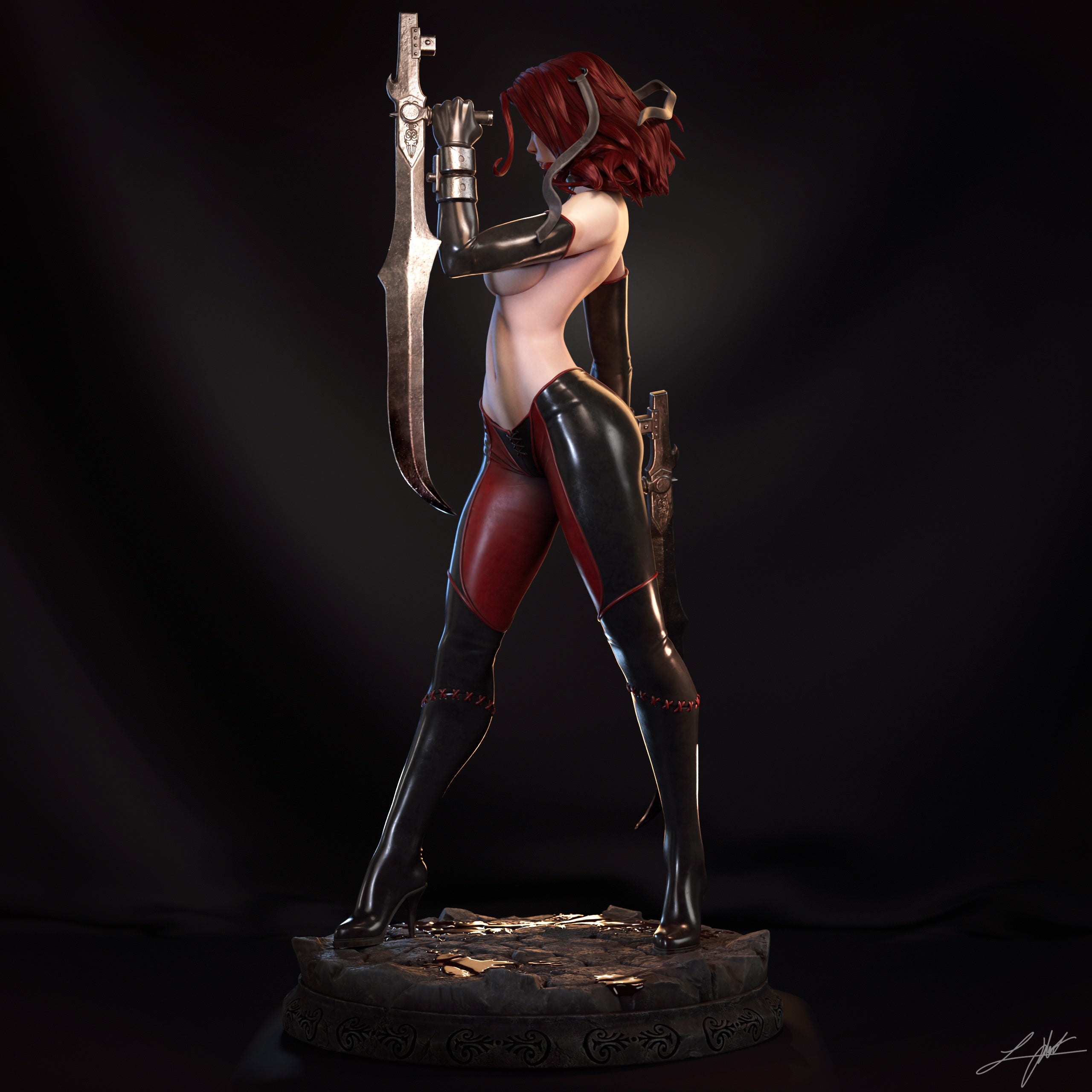ABE3D Bloodrayne Fan Art 3D Resin Multi Scale NSFW Figure