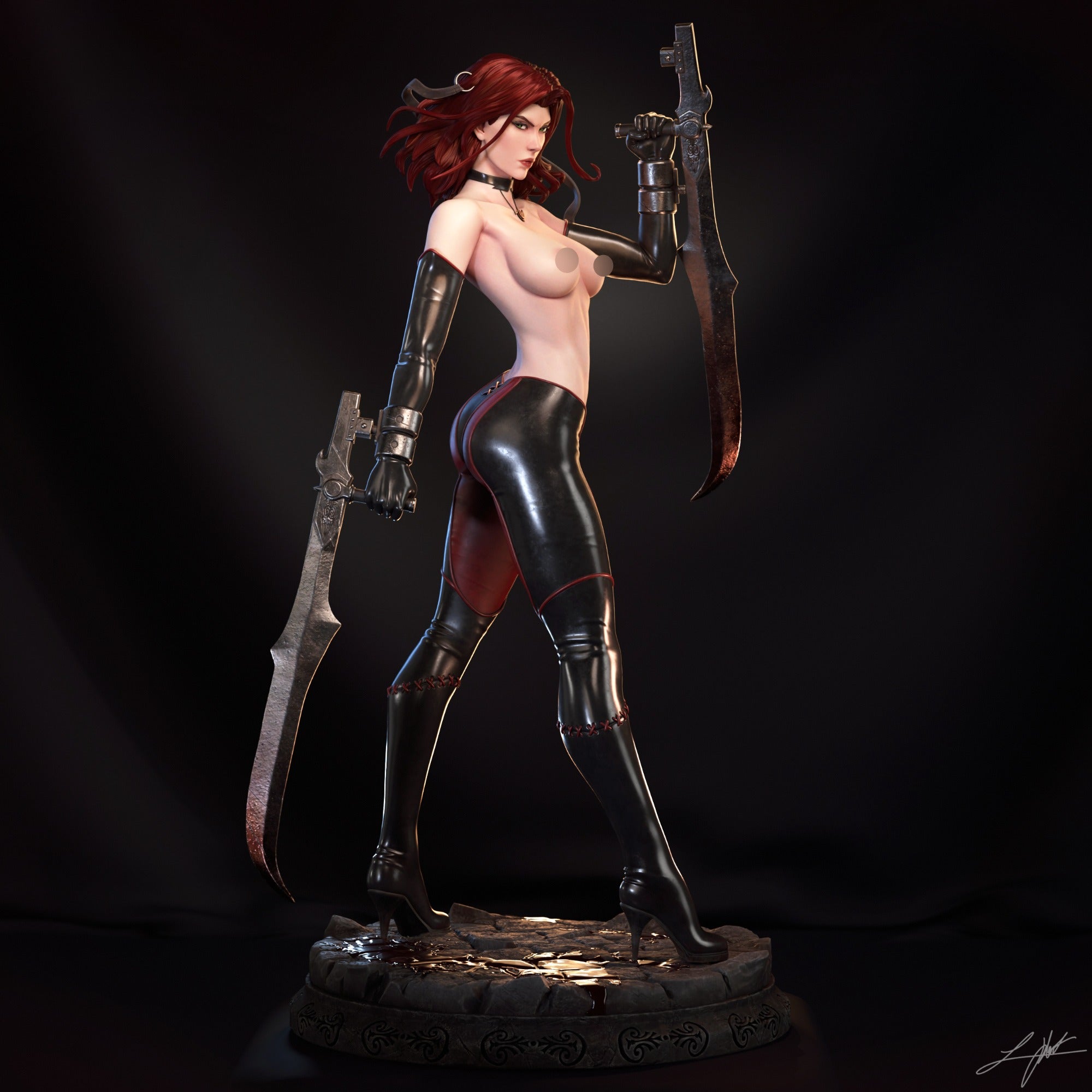 ABE3D Bloodrayne Fan Art 3D Resin Multi Scale NSFW Figure