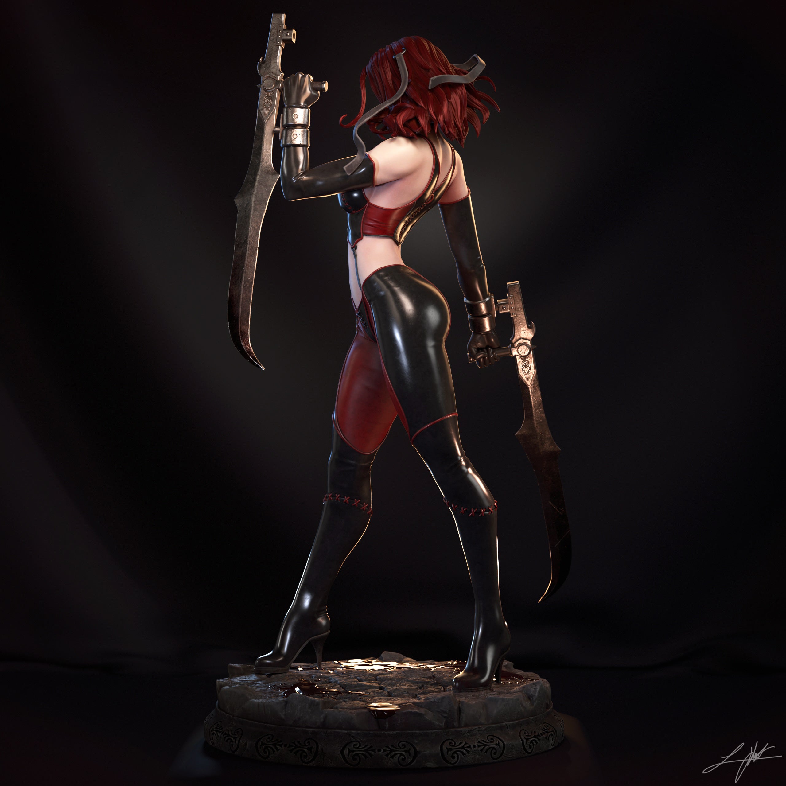 ABE3D Bloodrayne Fan Art 3D Resin Multi Scale NSFW Figure