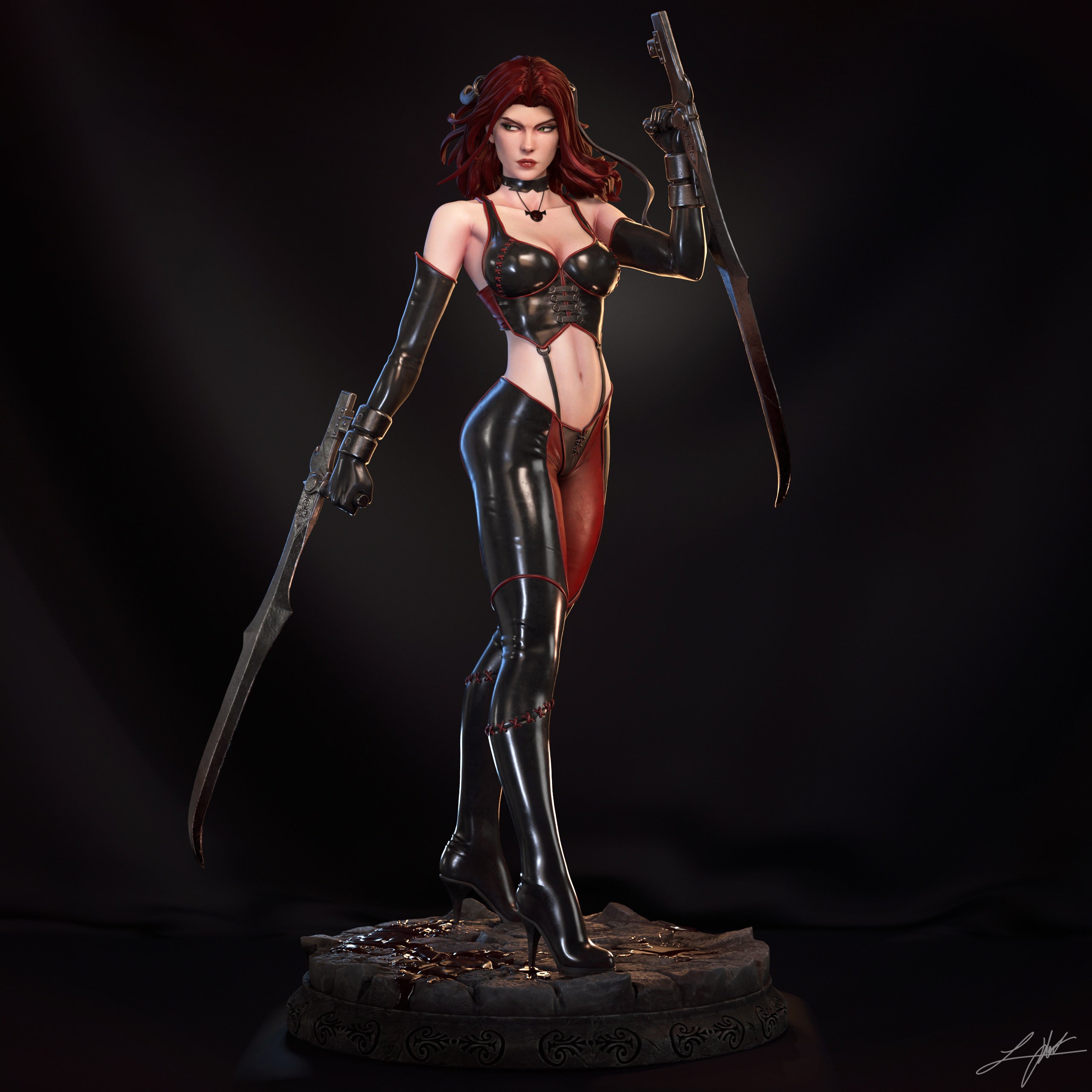 ABE3D Bloodrayne Fan Art 3D Resin Multi Scale NSFW Figure