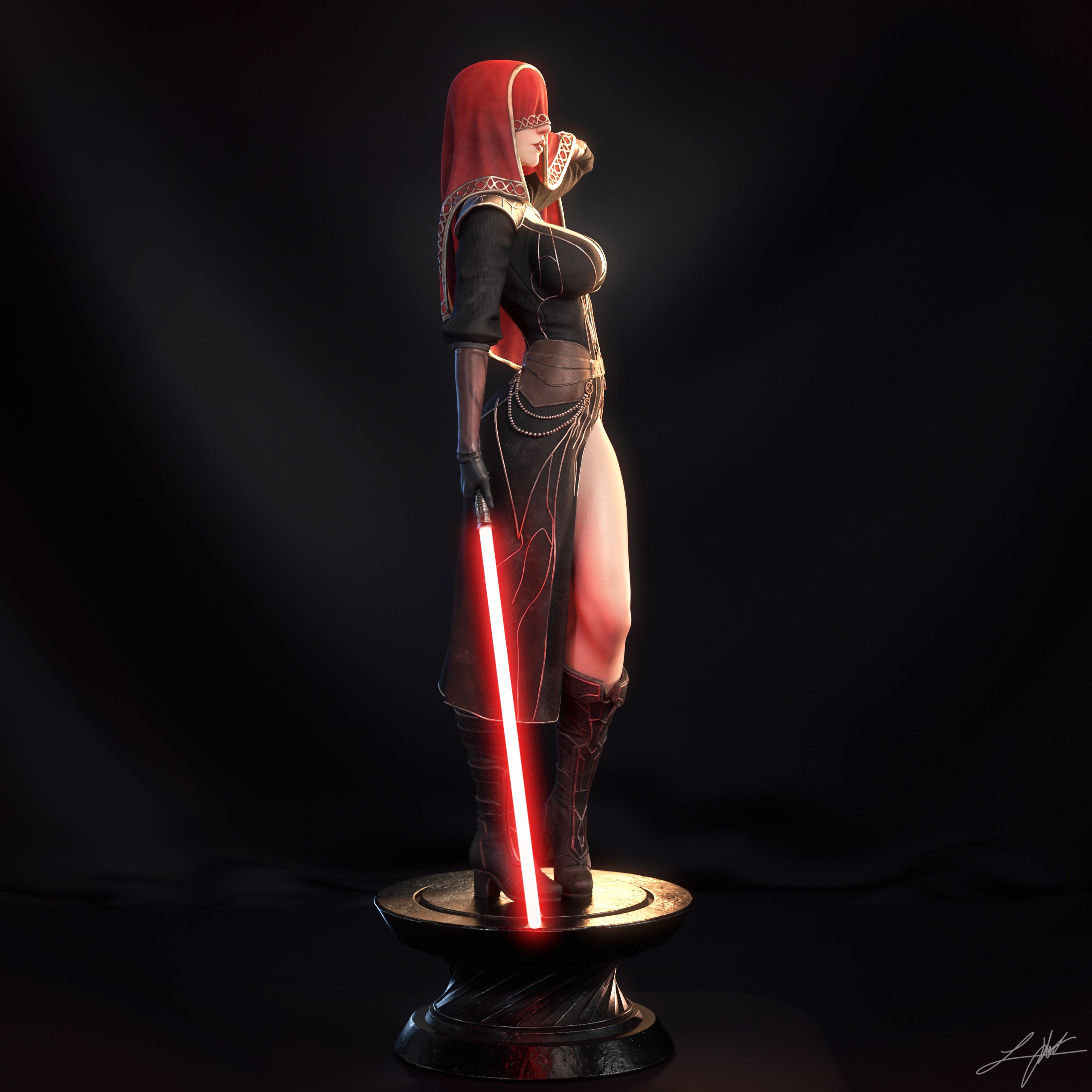 ABE3D KOTOR2 Visas Marr Fan Art 3D Resin Multi Scale NSFW Figure