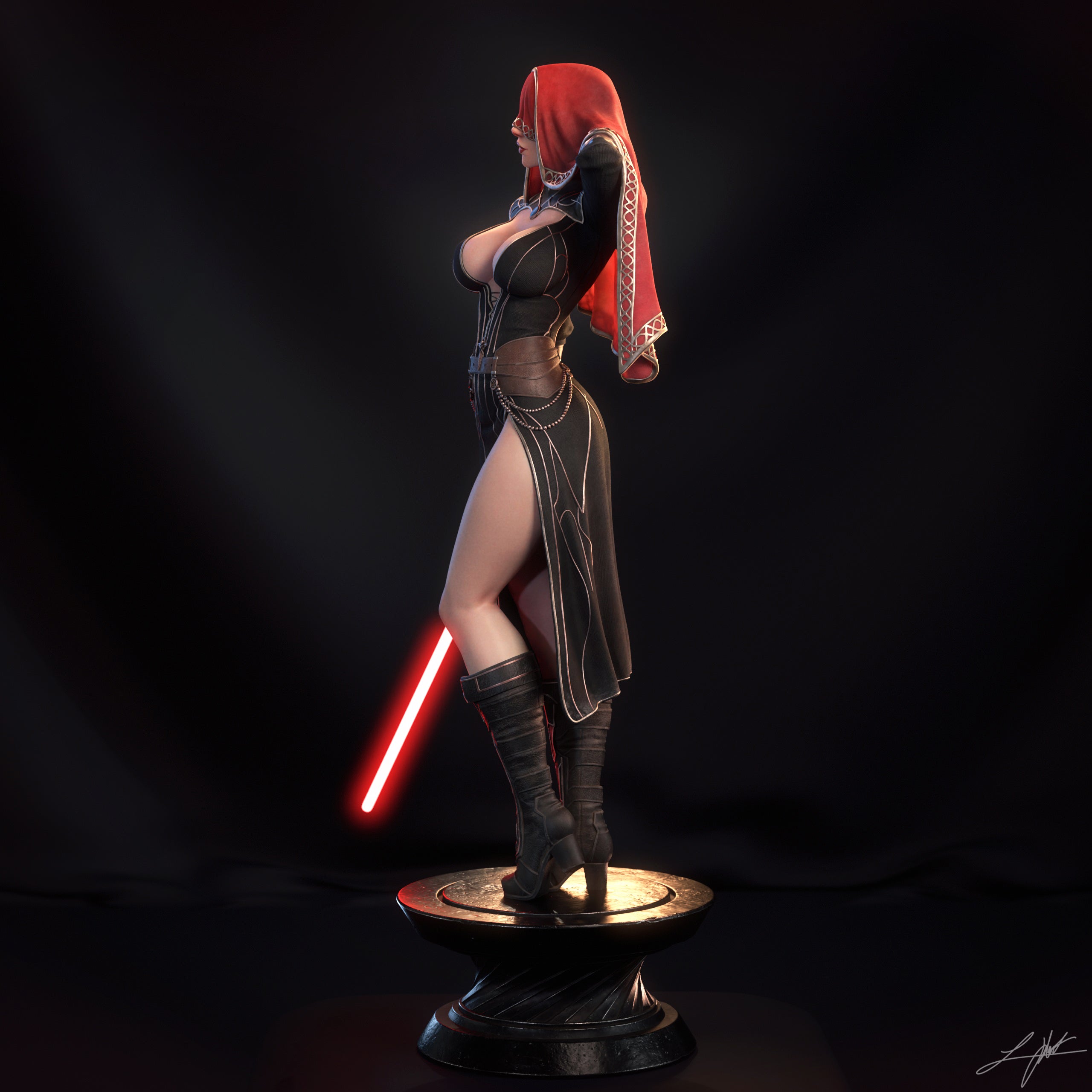 ABE3D KOTOR2 Visas Marr Fan Art 3D Resin Multi Scale NSFW Figure