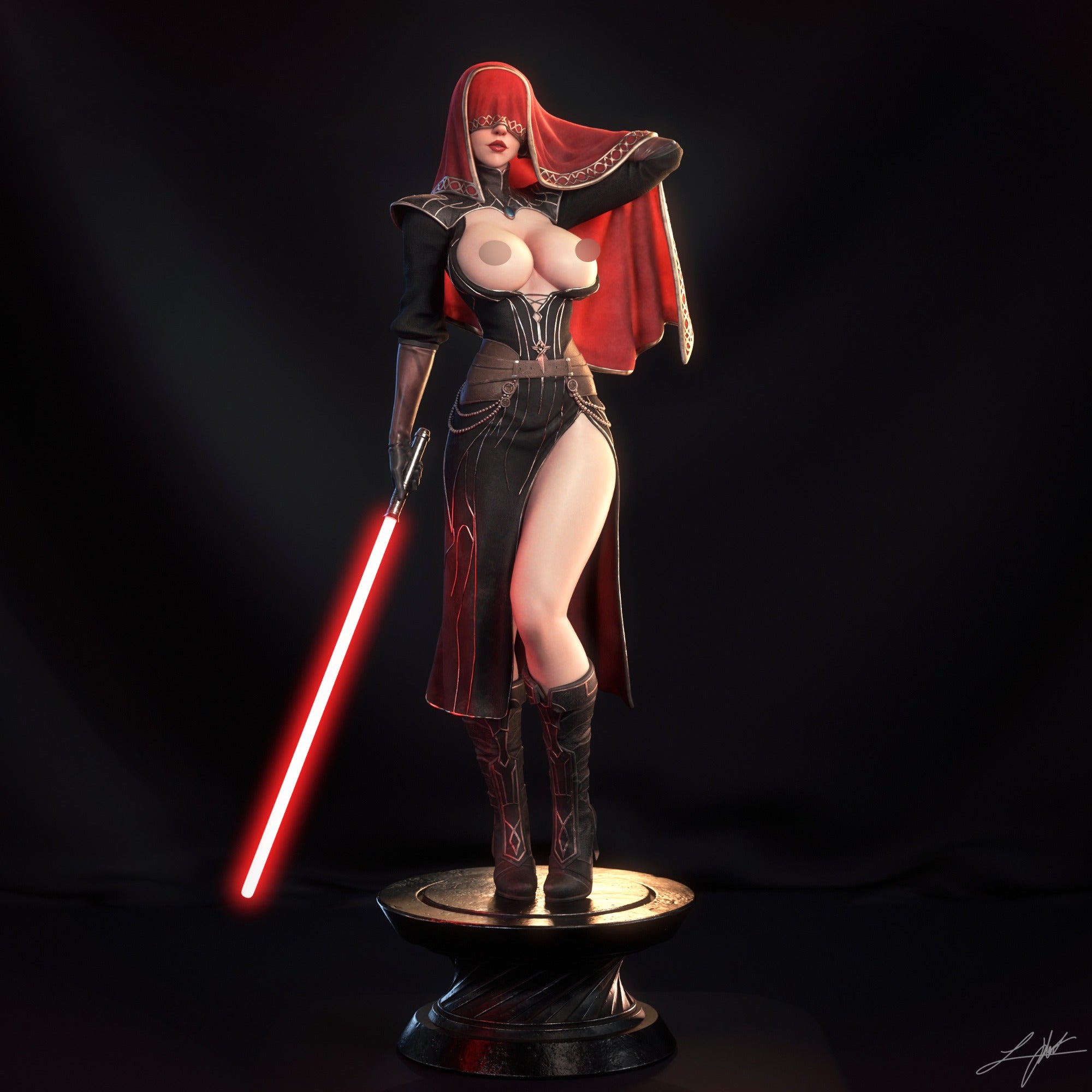 ABE3D KOTOR2 Visas Marr Fan Art 3D Resin Multi Scale NSFW Figure