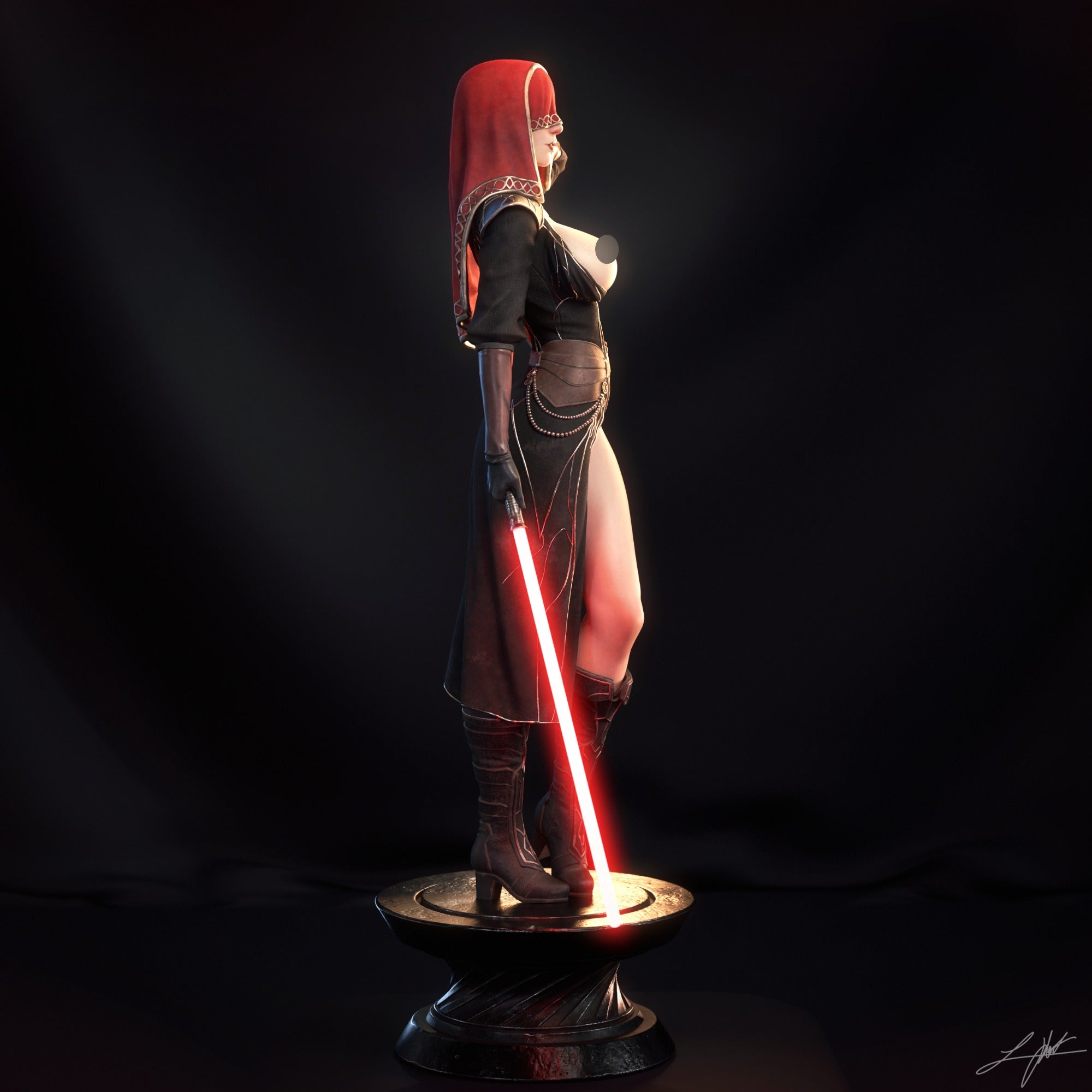 ABE3D KOTOR2 Visas Marr Fan Art 3D Resin Multi Scale NSFW Figure