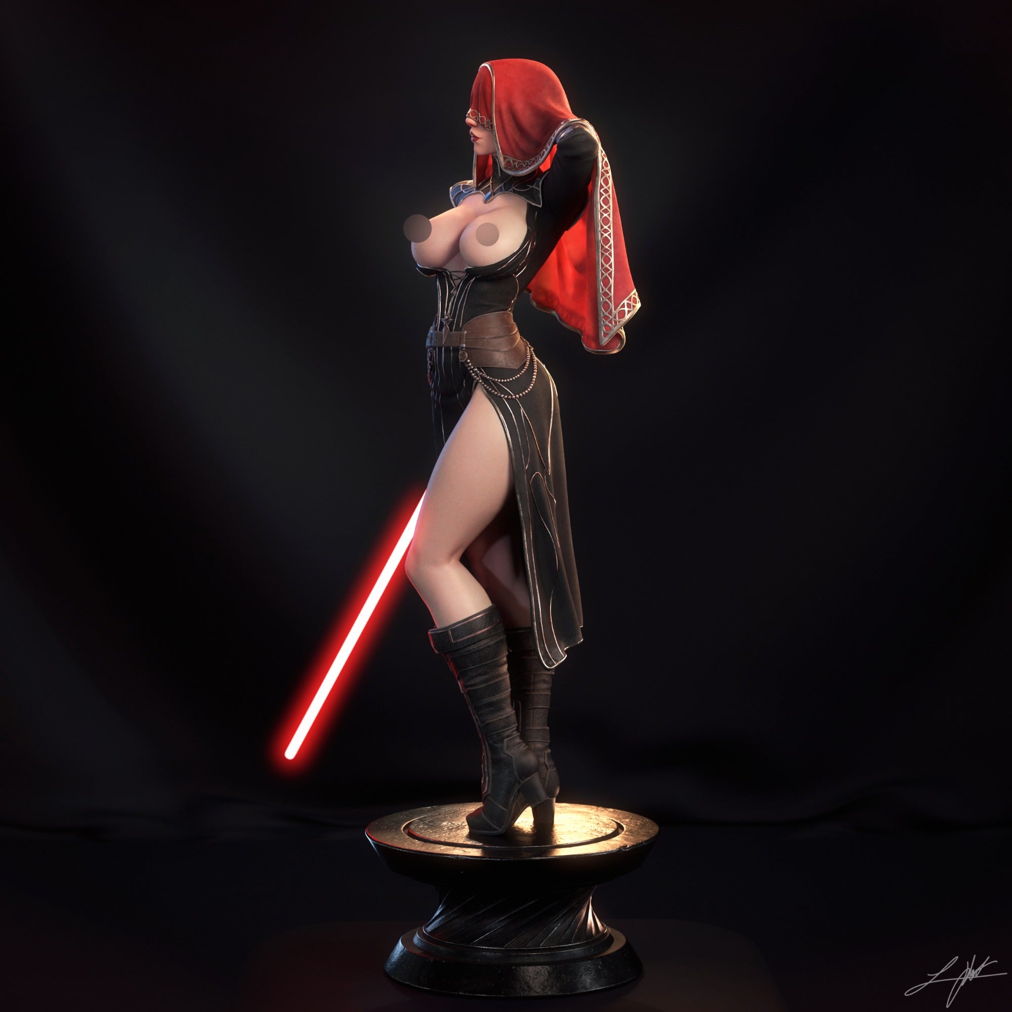 ABE3D KOTOR2 Visas Marr Fan Art 3D Resin Multi Scale NSFW Figure