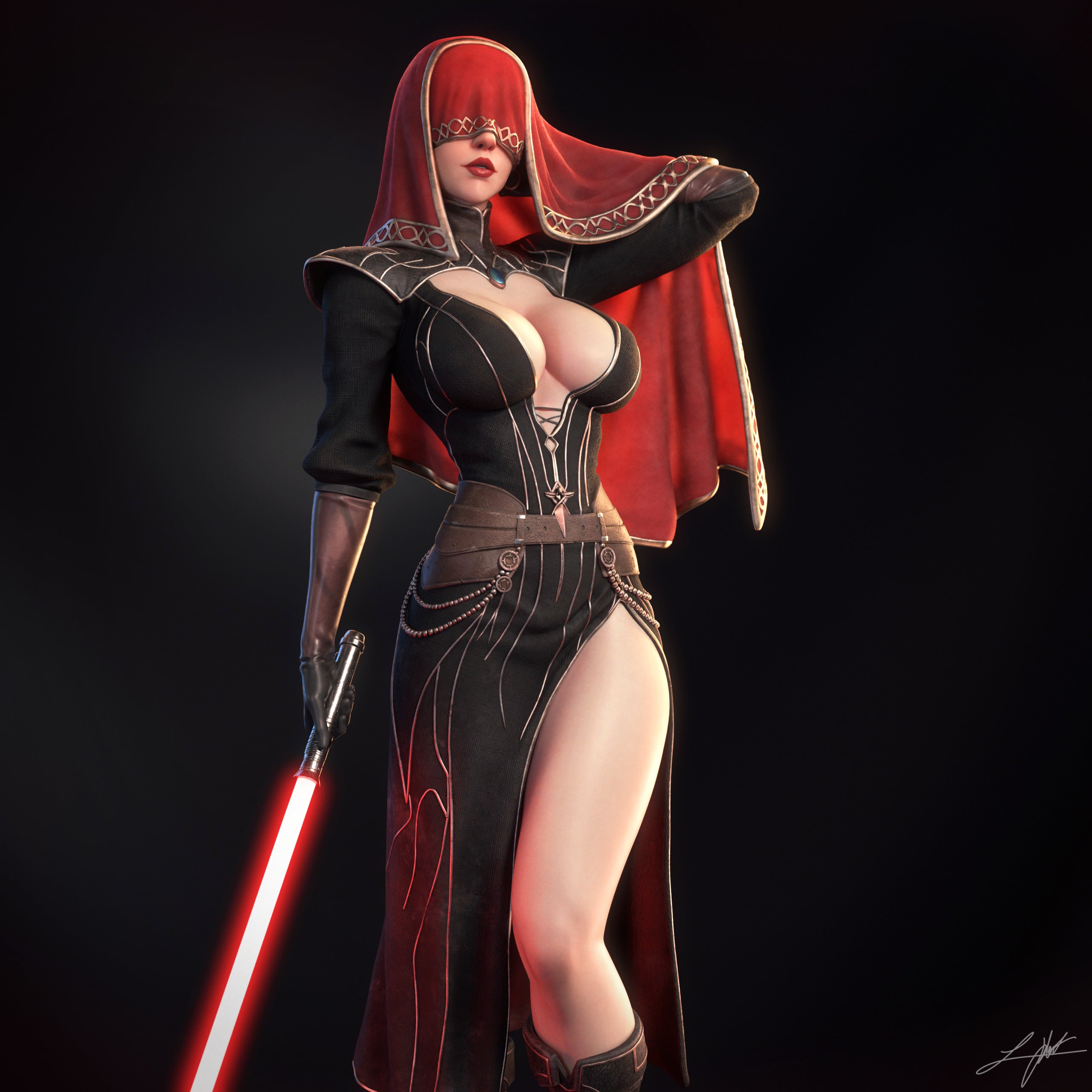 ABE3D KOTOR2 Visas Marr Fan Art 3D Resin Multi Scale NSFW Figure