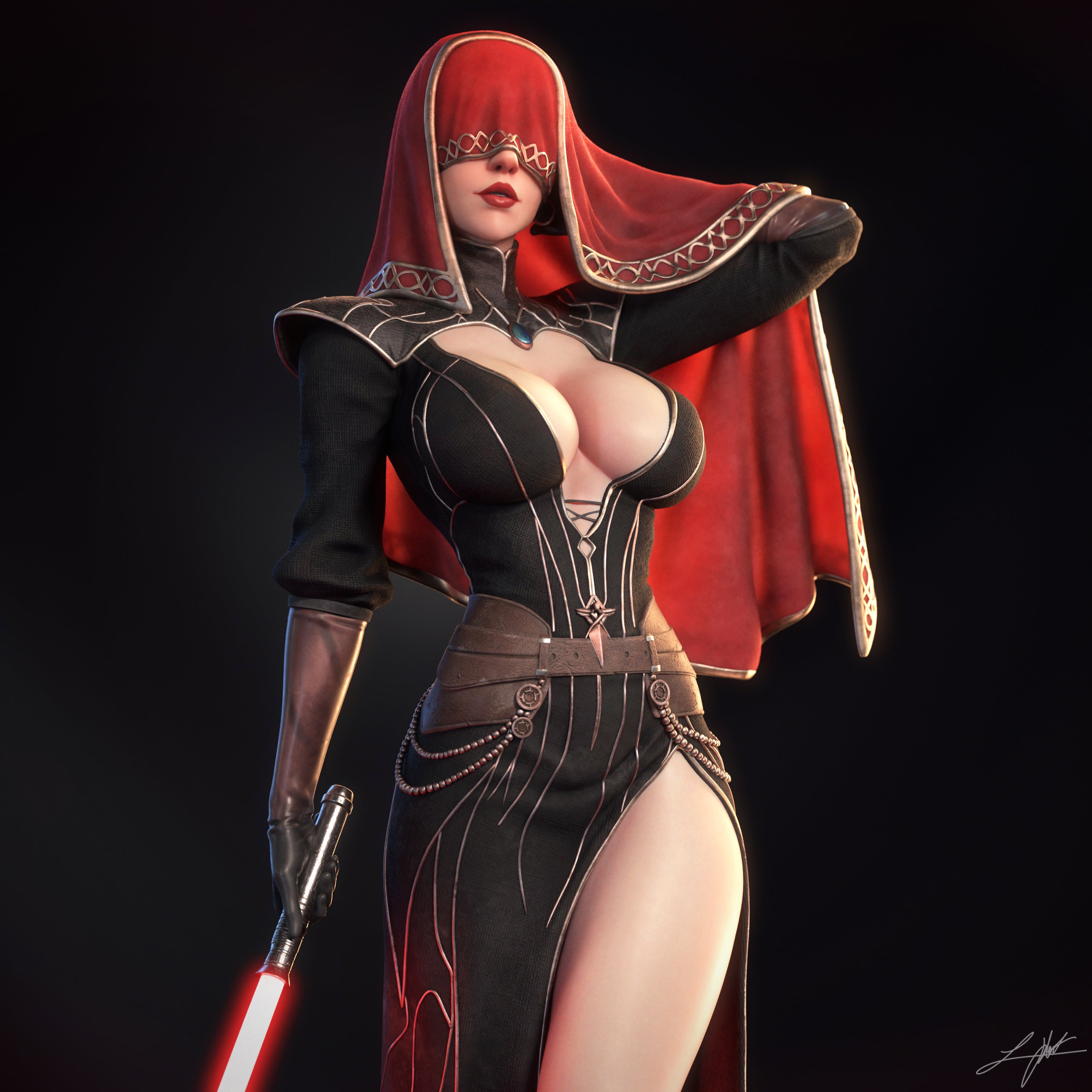 ABE3D KOTOR2 Visas Marr Fan Art 3D Resin Multi Scale NSFW Figure