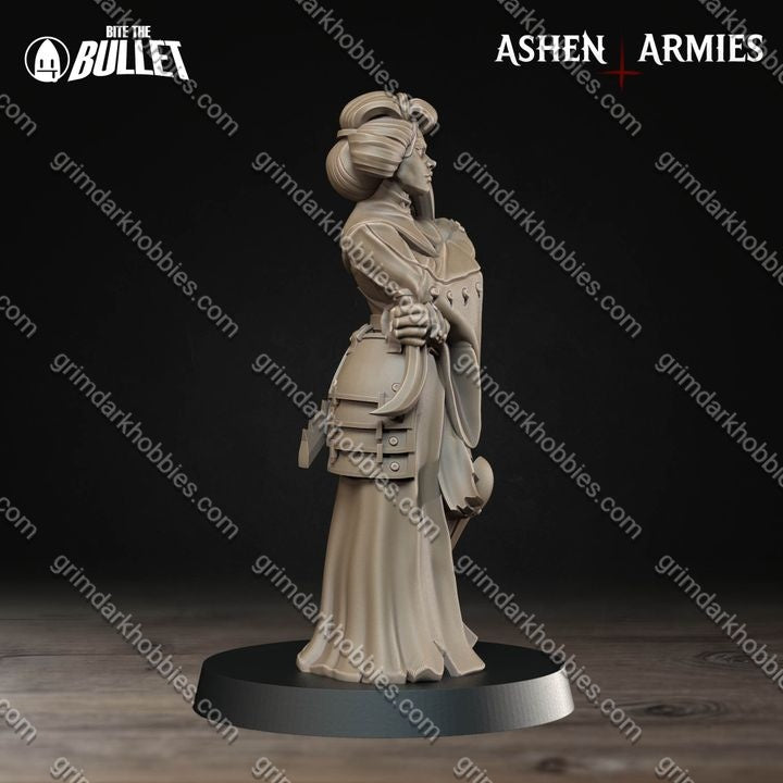 Ashen Armies Holy Shogunate Combat Medic
– 32mm Ready-to-Ship 3D Printed Resin Miniature