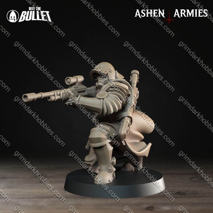 Ashen Armies Sanctified Legion Shocktroopers (4 Models)
 – 32mm Ready-to-Ship 3D Printed Resin Miniatures