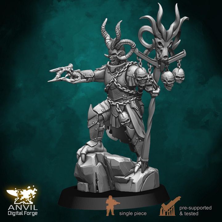 Anvil Hell-Kin Legions 28/32mm 3D Resin Miniatures Single-Piece