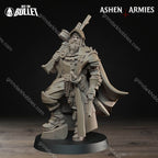 Ashen Armies Sanctified Legion Lieutenant – 32mm Ready-to-Ship 3D Printed Resin Miniature