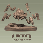 Dungeons & Maidens Kita and Robot 32/75mm 3D Resin Miniature