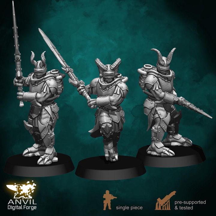 Anvil Hell-Kin Legions 28/32mm 3D Resin Miniatures Single-Piece