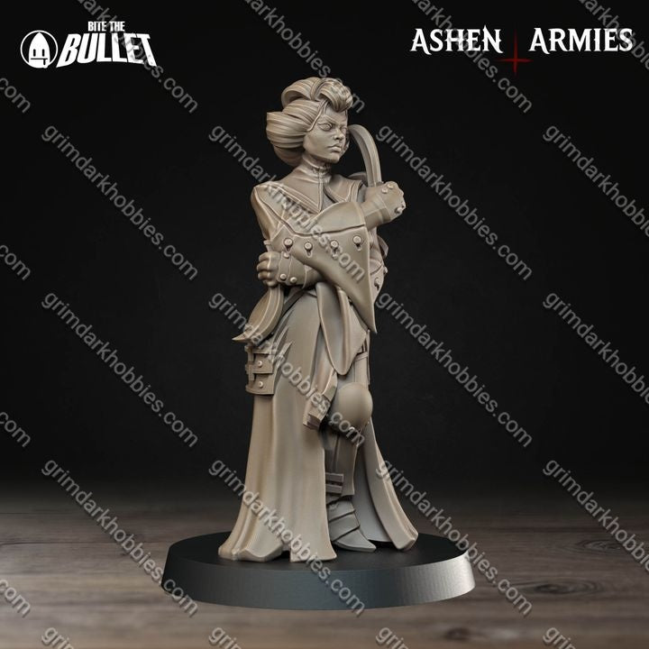 Ashen Armies Holy Shogunate Combat Medic
– 32mm Ready-to-Ship 3D Printed Resin Miniature