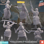 Across the Realms Souliotisses – 32mm 3D Printed Resin Miniature Kit / Model Kit