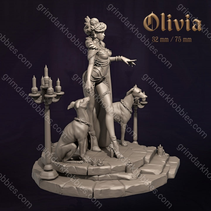 Dungeons & Maidens Olivia 32/75mm 3D Resin Miniature