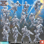 Across the Realms Valkyrie Drop Squad – 32mm Ready-to-Ship 3D Printed Resin Model Kit