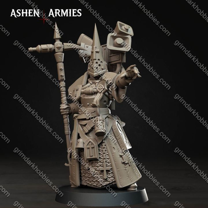 Ashen Armies Bleeding Procession War Prophet  – 32mm Ready-to-Ship 3D Printed Resin Miniature