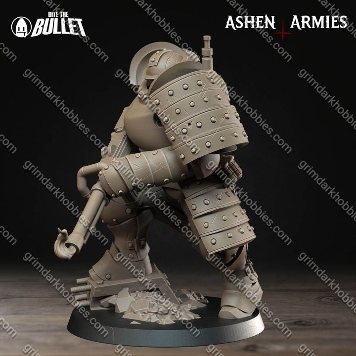 Ashen Armies Holy Shogunate Mechanized Infantry
– 32mm Ready-to-Ship 3D Printed Resin Miniature