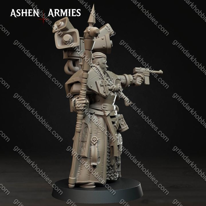 Ashen Armies Bleeding Procession War Prophet  – 32mm Ready-to-Ship 3D Printed Resin Miniature