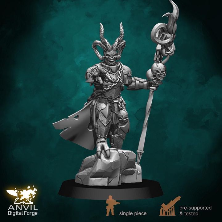 Anvil Hell-Kin Legions 28/32mm 3D Resin Miniatures Single-Piece