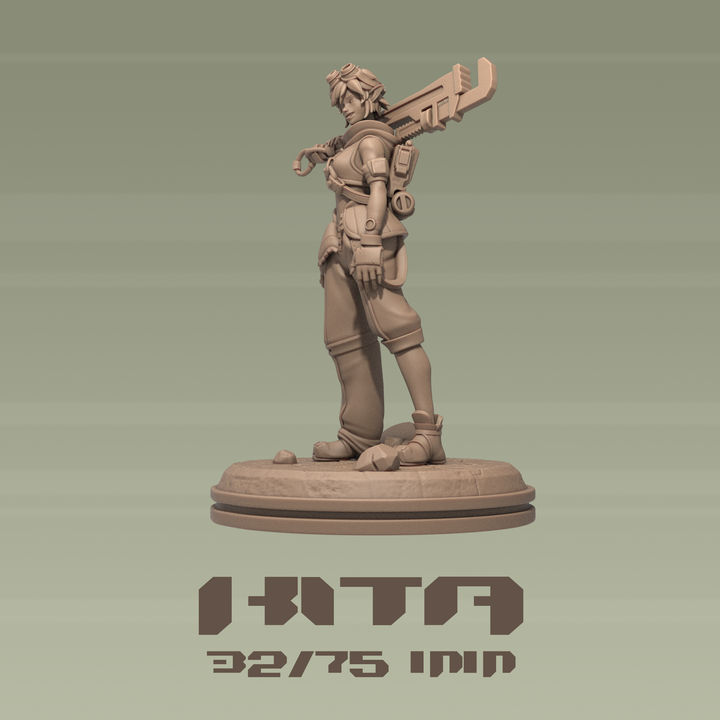 Dungeons & Maidens Kita 32/75mm 3D Resin Miniature