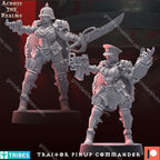 Across the Realms Traitor Pin-Up Commander – 32mm 3D Printed Resin Miniature Kit / Model Kit