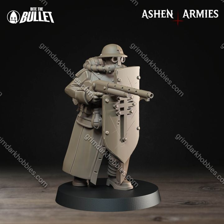 Ashen Armies Sanctified Legion Yeomen (4 Models)
 – 32mm Ready-to-Ship 3D Printed Resin Miniature