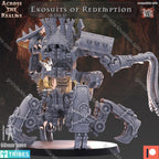 Across the Realms Exosuits of Redemption – 32mm 3D Printed Resin Miniature Kit / Model Kit