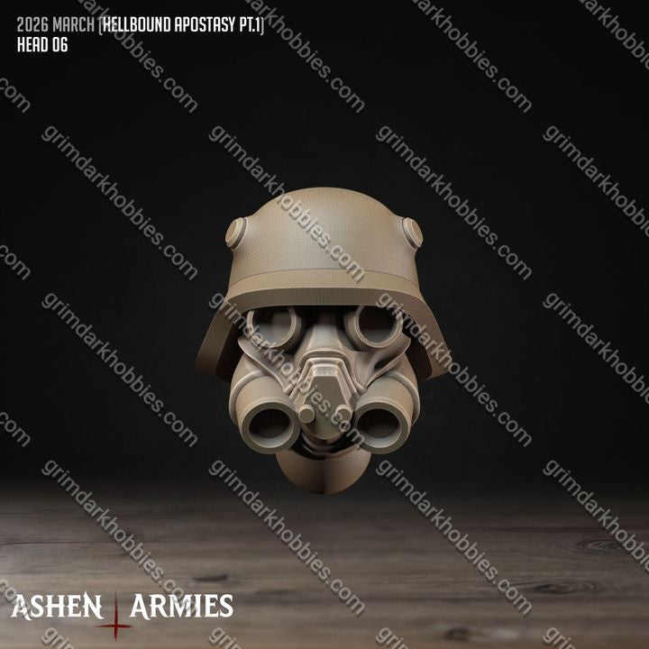 Ashen Armies Hellbound Apostasy Modular Heads – 32mm Ready-to-Ship 3D Printed Resin Miniatures