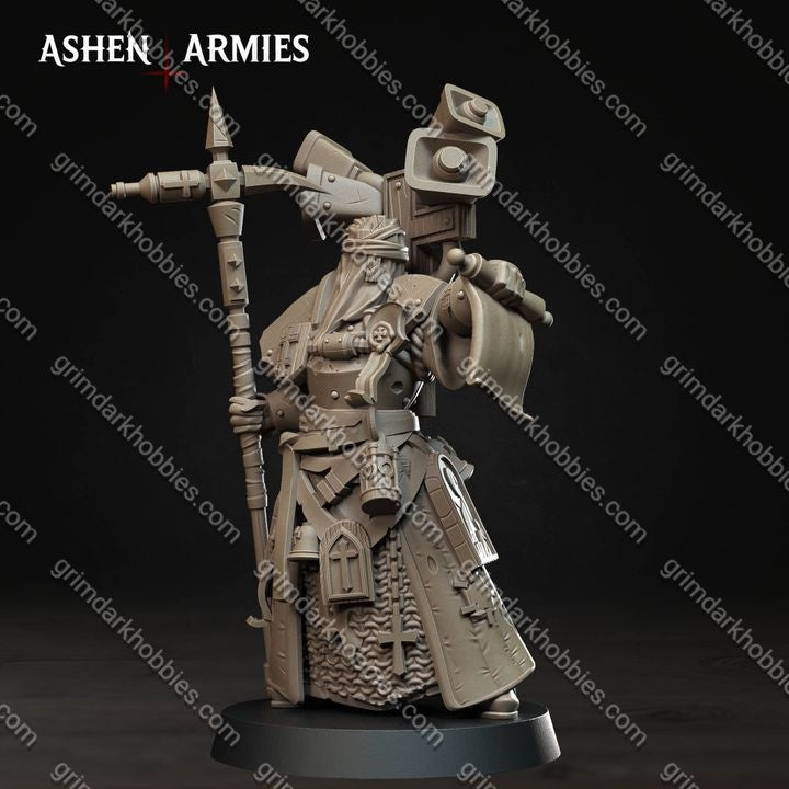 Ashen Armies Bleeding Procession War Prophet  – 32mm Ready-to-Ship 3D Printed Resin Miniature