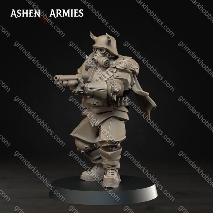 Ashen Armies Hellbound Apostasy Heretic Troopers – 32mm Ready-to-Ship 3D Printed Resin Miniatures