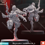 Across the Realms Mutant Saboteur 2 – 32mm 3D Printed Resin Miniature Kit / Model Kit