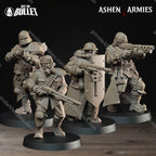 Ashen Armies Sanctified Legion Yeomen (4 Models)
 – 32mm Ready-to-Ship 3D Printed Resin Miniature