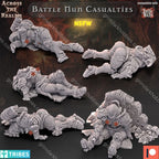 Across the Realms Battle Nun Casualties – 32mm 3D Printed Resin Miniature Kit / Model Kit