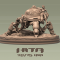 Dungeons & Maidens Kita and Robot 32/75mm 3D Resin Miniature