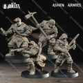 Ashen Armies Sanctified Legion Shocktroopers (4 Models)
 – 32mm Ready-to-Ship 3D Printed Resin Miniatures