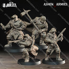 Ashen Armies Sanctified Legion Shocktroopers (4 Models)
 – 32mm Ready-to-Ship 3D Printed Resin Miniatures