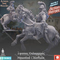 Across the Realms Mounted Chieftan – 32mm Ready-to-Ship 3D Printed Resin Model Kit