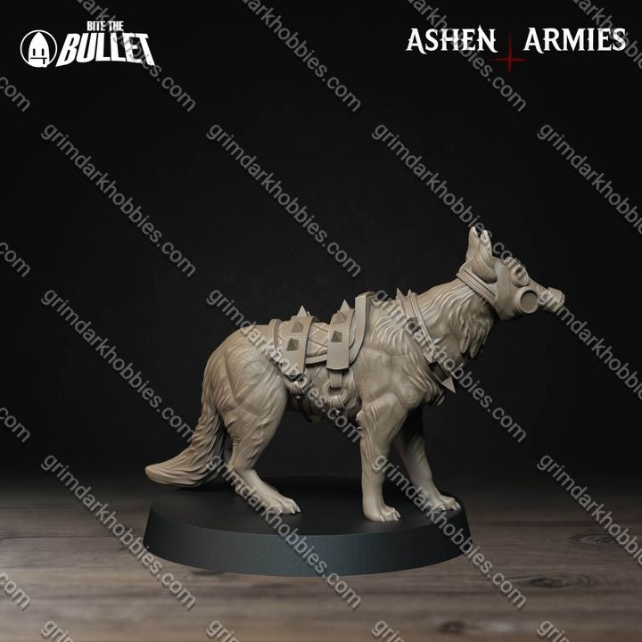 Ashen Armies Sanctified Legion Combat Dogs (4 Models)
 – 32mm Ready-to-Ship 3D Printed Resin Miniatures