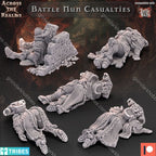 Across the Realms Battle Nun Casualties – 32mm 3D Printed Resin Miniature Kit / Model Kit