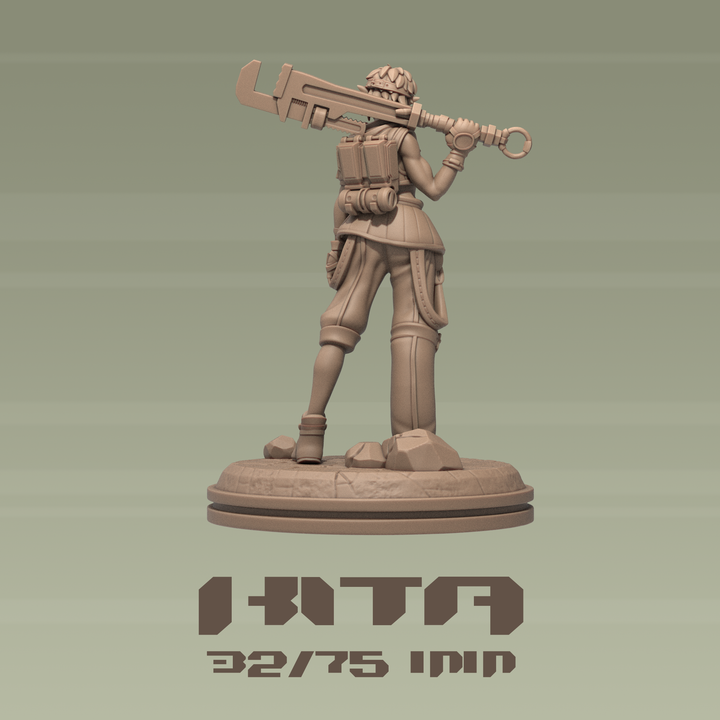 Dungeons & Maidens Kita 32/75mm 3D Resin Miniature